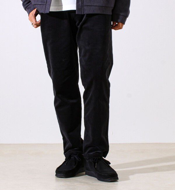 GLOSTER「【あったか快適なのに上品見え】コール裏フリースストレッチイージーパンツ」|チノ|