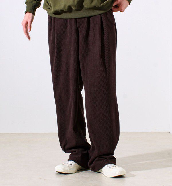 GLOSTER「【セットアップ対応可能】コーデュロイ オールマイティイージーパンツ」|チノ|ブラウン