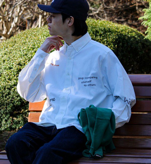 GLOSTER「【気分を上げるフレーズ】ポジティブメッセージシャツ パート2」|シャツ・ブラウス|