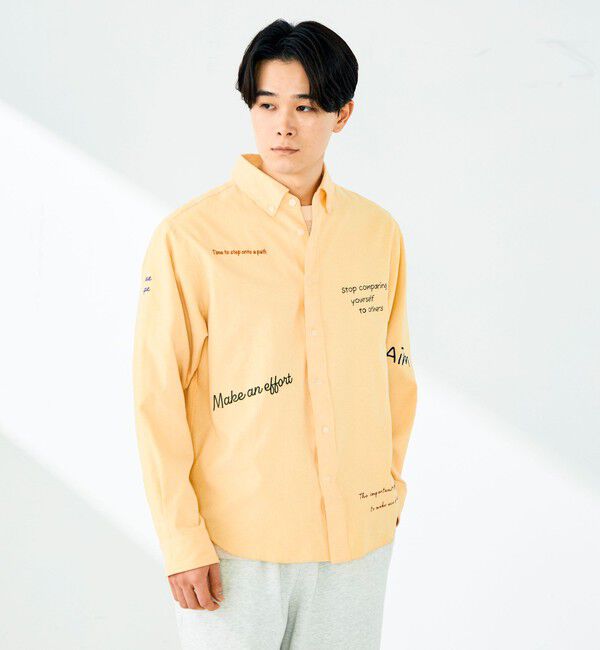 GLOSTER「【気分を上げるフレーズ】ポジティブメッセージシャツ パート2」|シャツ・ブラウス|