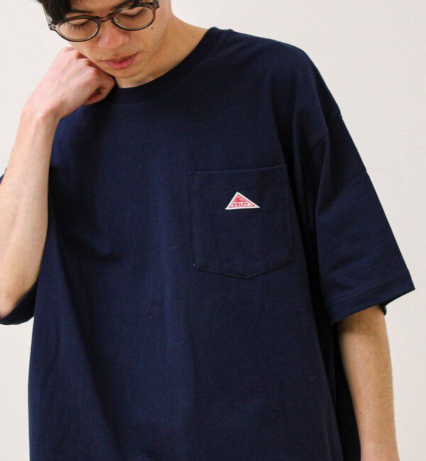 GLOSTER「【KELTY&times;GLOSTER】別注 ワンポイントポケＴ」|Tシャツ・カットソー|ネイビー