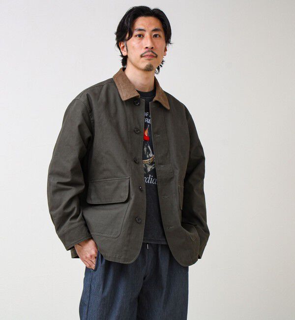 GLOSTER「【春の本命アウター】ハンティングブルゾン」|ブルゾン・スタジャン|オリーブ