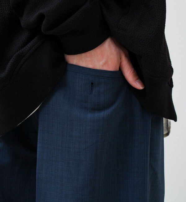 GLOSTER「【セットアップ着用可能】ドライポリワイドパンツ」|チノ|