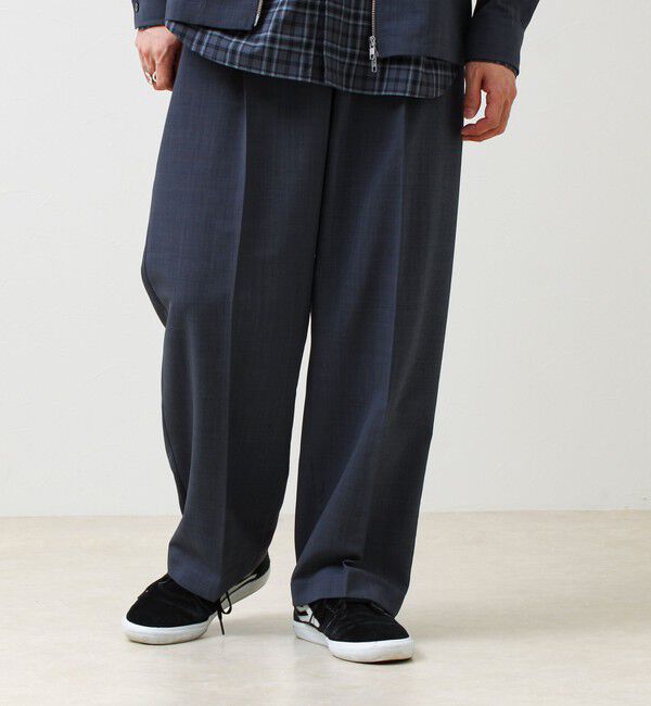 GLOSTER「【セットアップ着用可能】ドライポリワイドパンツ」|チノ|