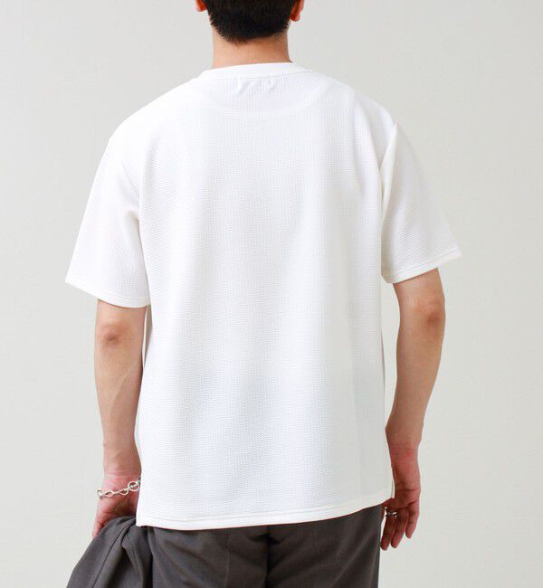 GLOSTER「【立体感素材】フクレジャガード 半袖Tシャツ」|Tシャツ・カットソー|