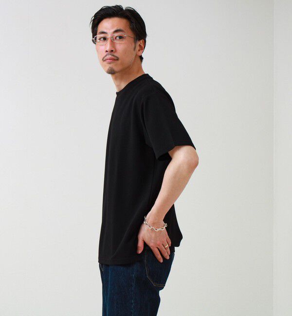 GLOSTER「【立体感素材】フクレジャガード 半袖Tシャツ」|Tシャツ・カットソー|