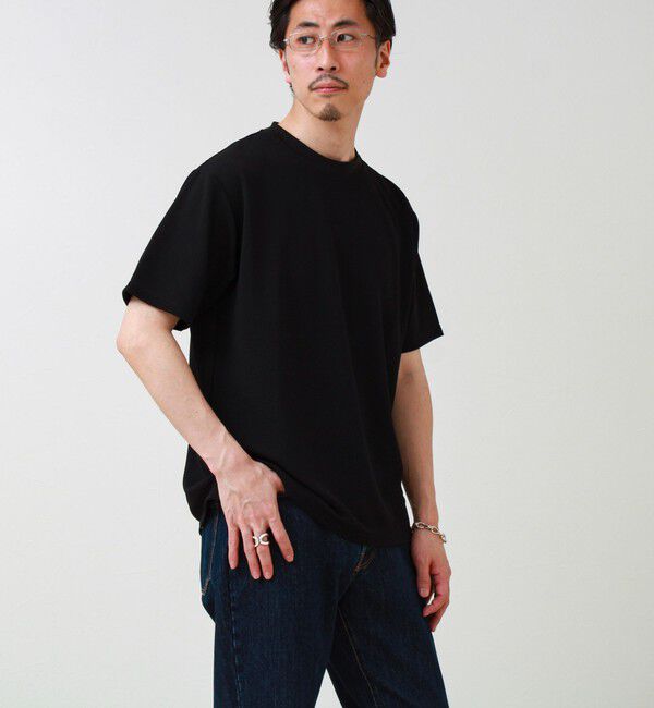 GLOSTER「【立体感素材】フクレジャガード 半袖Tシャツ」|Tシャツ・カットソー|