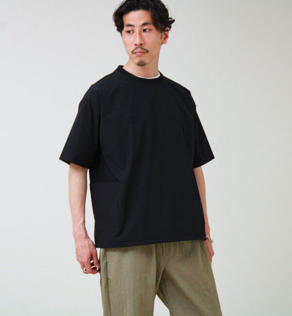 GLOSTER「【接触冷感/セットアップ着用可能】SoftCool サイドポケットTシャツ」|Tシャツ・カットソー|