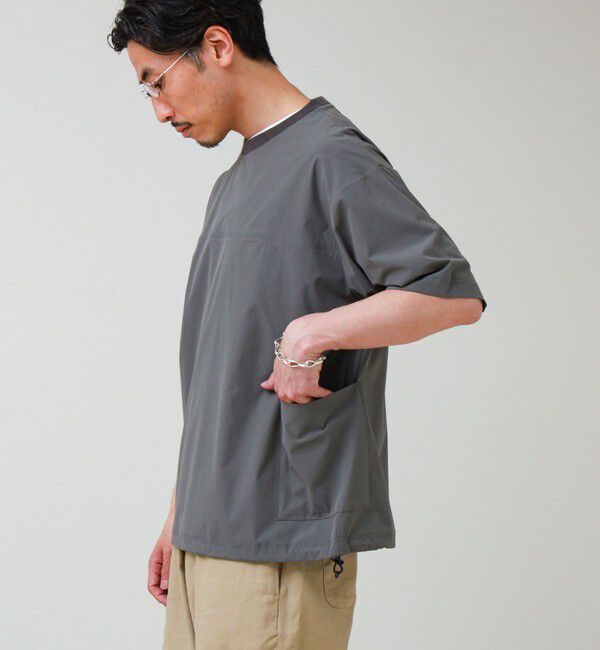 GLOSTER「【接触冷感/セットアップ着用可能】SoftCool サイドポケットTシャツ」|Tシャツ・カットソー|