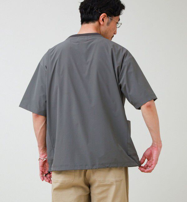 GLOSTER「【接触冷感/セットアップ着用可能】SoftCool サイドポケットTシャツ」|Tシャツ・カットソー|