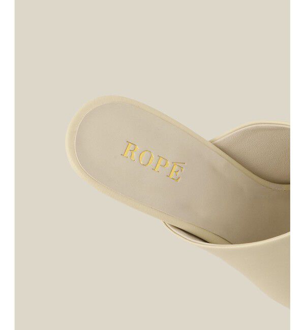 ROPE「メタルポイントミュールサンダル/サムリングサンダル」|サンダル|