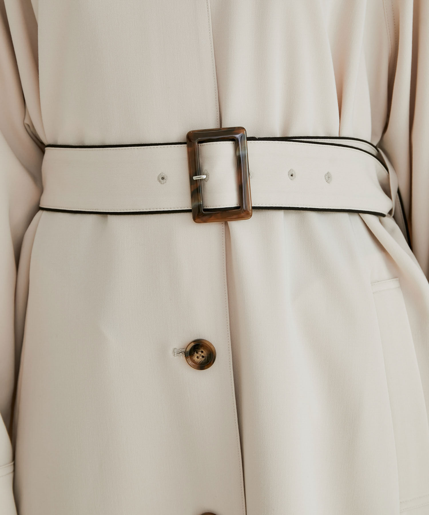 VIS「スタンドカラーコート」|トレンチコート|