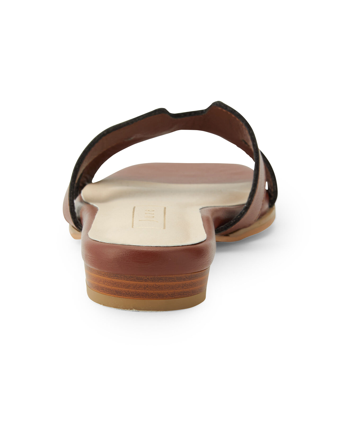 Juze「【新色追加】リサイクルフェイクレザーカットワークフラットサンダル【sustainable】」|サンダル|