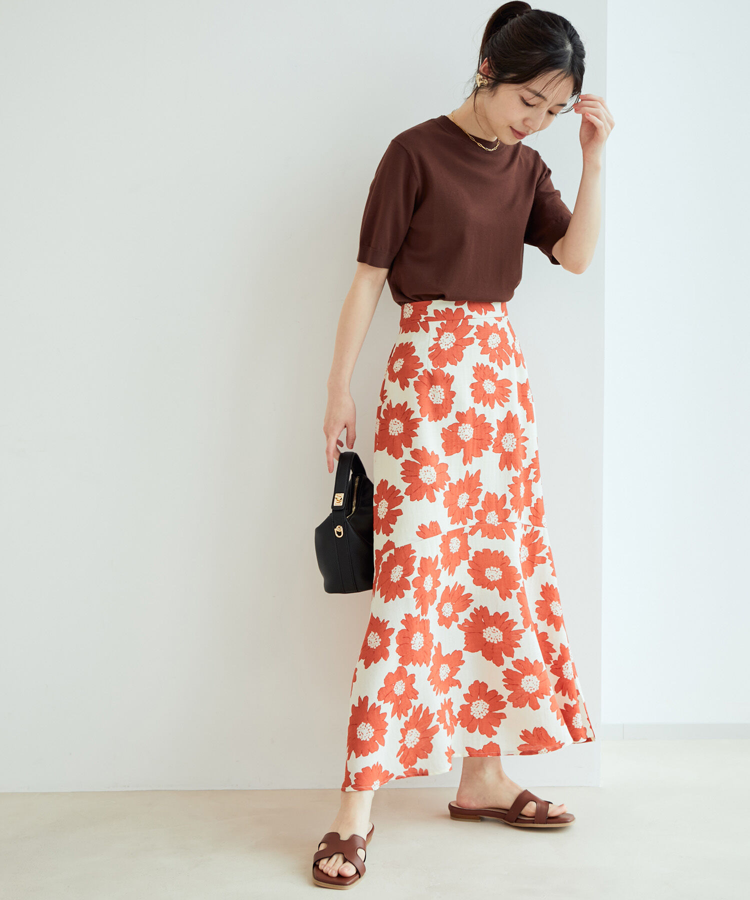 Juze「【新色追加】リサイクルフェイクレザーカットワークフラットサンダル【sustainable】」|サンダル|