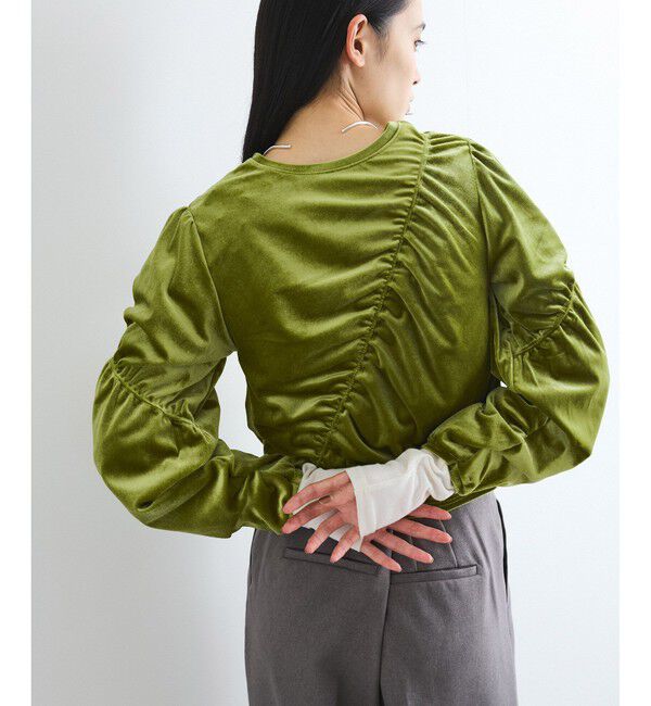 VIS「【洗える】ベロアシャーリングプルオーバー」|Tシャツ・カットソー|