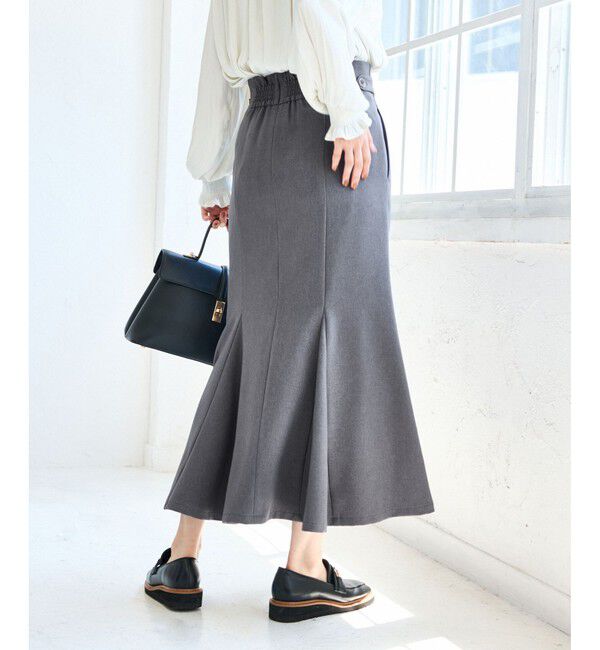 VIS「【美easy】ウーリッシュマーメイドスカート【セットアップ対応/洗える】」|スカート|