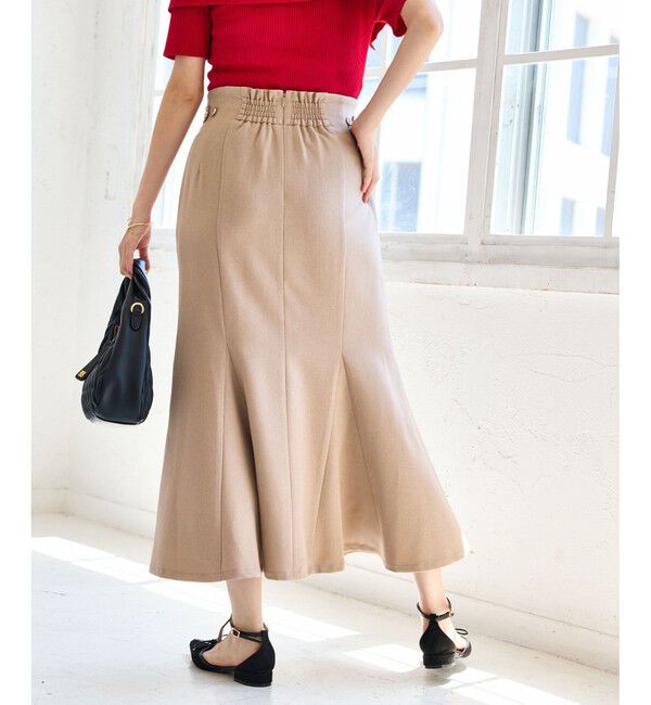 VIS「【美easy】ウーリッシュマーメイドスカート【セットアップ対応/洗える】」|スカート|