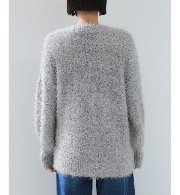 VIS「ポップコーンヤーンラメフェザーニットカーディガン/WEB限定FSサイズ」|カーディガン|