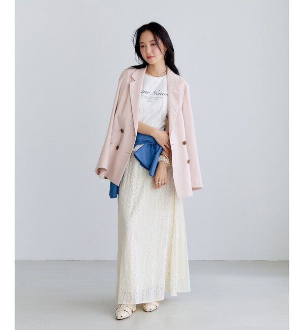 VIS「美easyリネンライクテーラードジャケット/イージーケア・接触冷感・セットアップ対応」|テーラードジャケット|