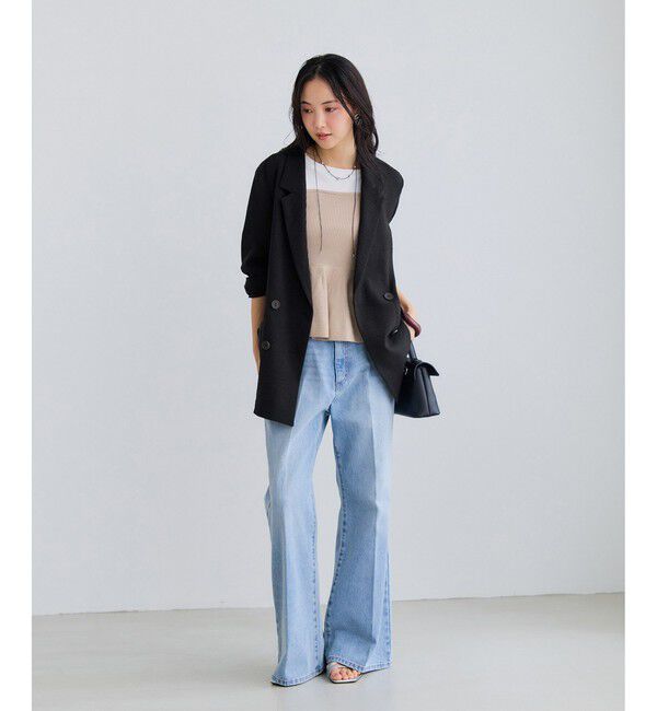 VIS「美easyリネンライクテーラードジャケット/イージーケア・接触冷感・セットアップ対応」|テーラードジャケット|