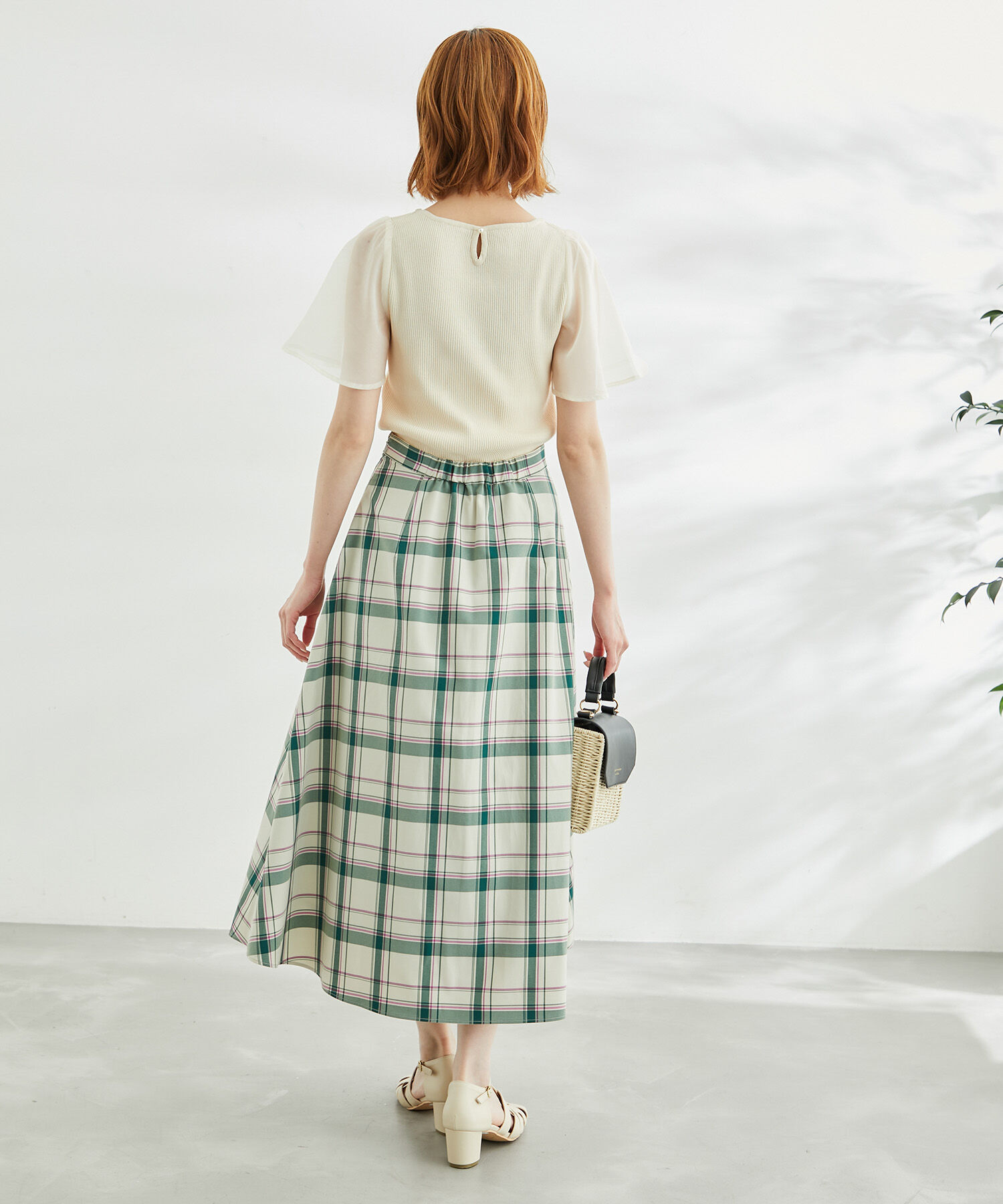 Rope&rsquo;Picnic「チェックボリュームスカート」|スカート|