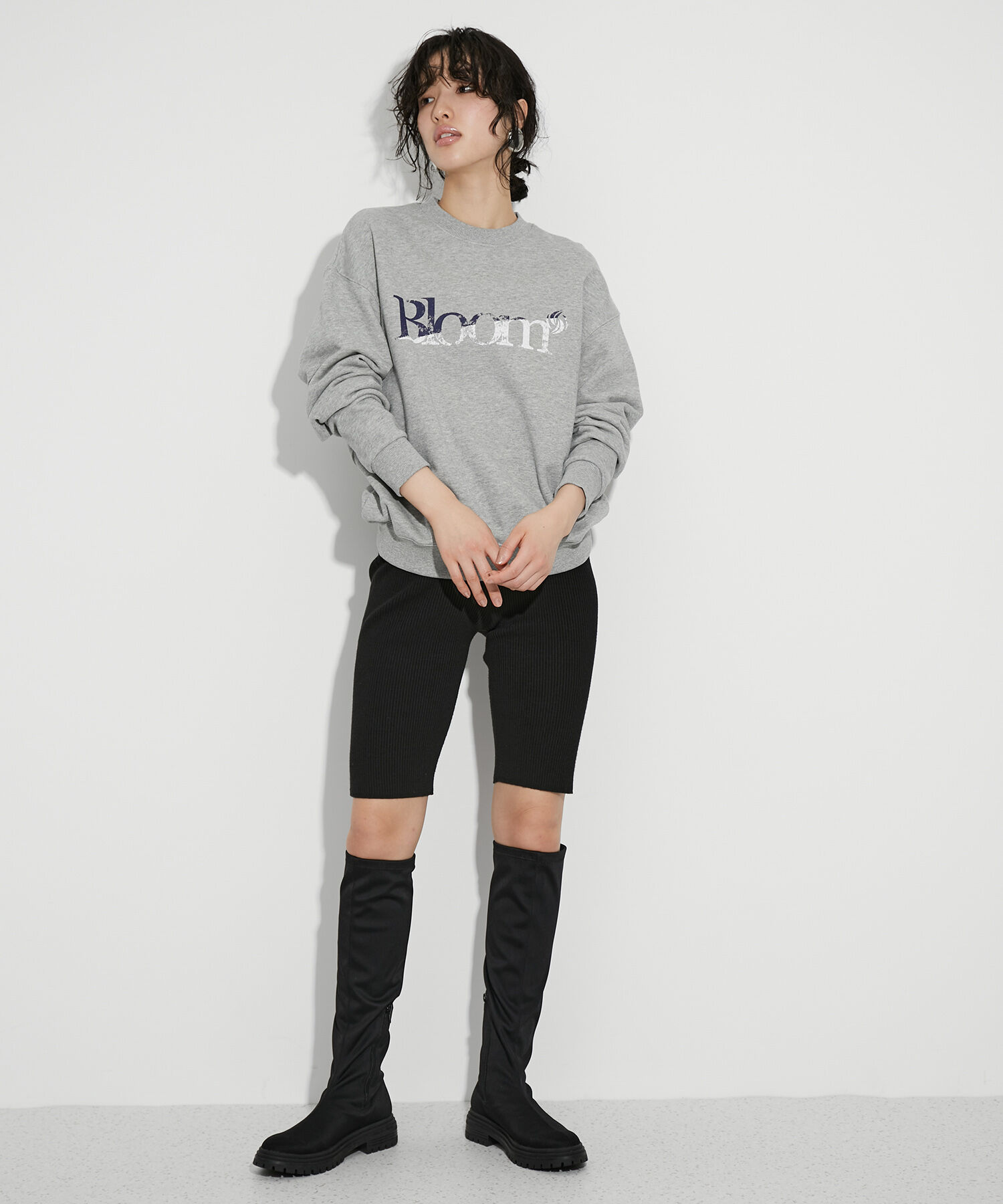 ADAM ET ROPE'「【サステナブル】3Dニットリブサイクルパンツ」|その他|