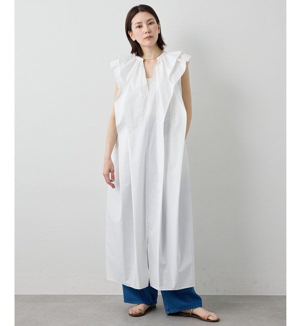 Drawing Numbers「【Drawing Numbers】タイプライターダブルフリルワンピース」|ワンピース|