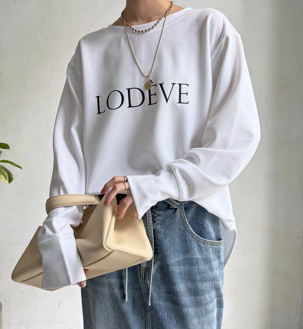  「カットジョーゼットLODEVEロゴTEEブラウス」|シャツ・ブラウス|