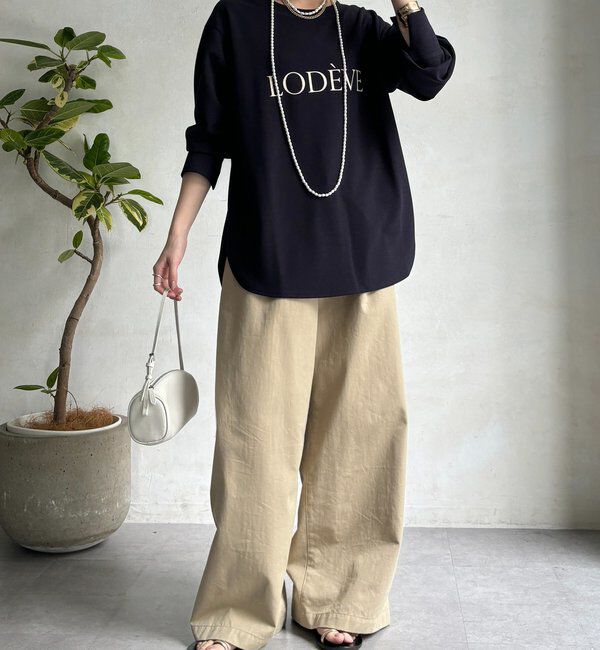  「カットジョーゼットLODEVEロゴTEEブラウス」|シャツ・ブラウス|