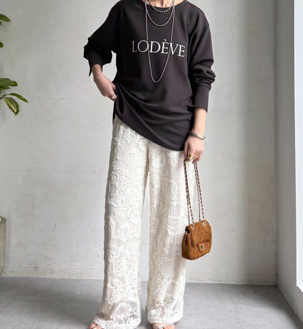  「カットジョーゼットLODEVEロゴTEEブラウス」|シャツ・ブラウス|