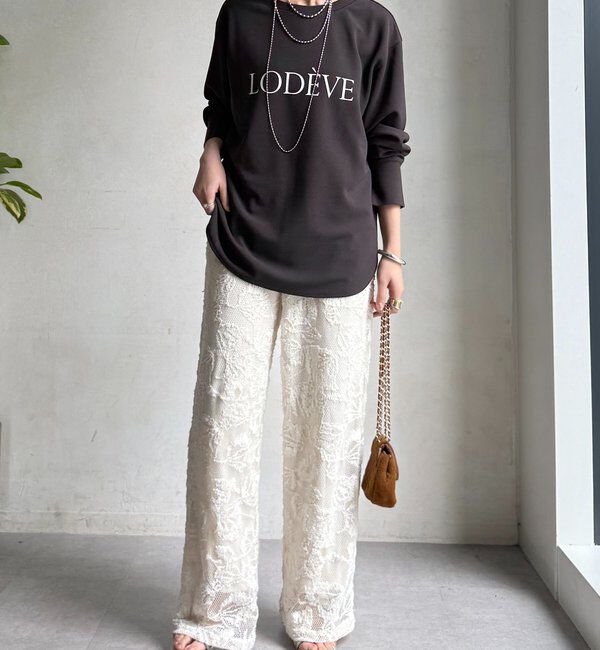  「カットジョーゼットLODEVEロゴTEEブラウス」|シャツ・ブラウス|