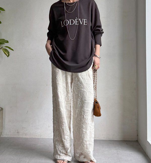  「カットジョーゼットLODEVEロゴTEEブラウス」|シャツ・ブラウス|