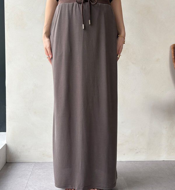  「【セットアップ可能】ソフトIラインスカート」|スカート|