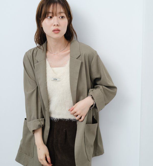  「【4色展開/裏地なし】バックスリットジャケット」|その他|