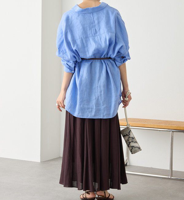  「予約【名品/サイズ展開あり】リネンワイドシャツ」|シャツ・ブラウス|