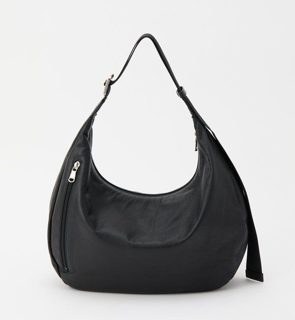  「ソフトレザーラウンドビッグショルダーバッグ」|ショルダー・メッセンジャー|