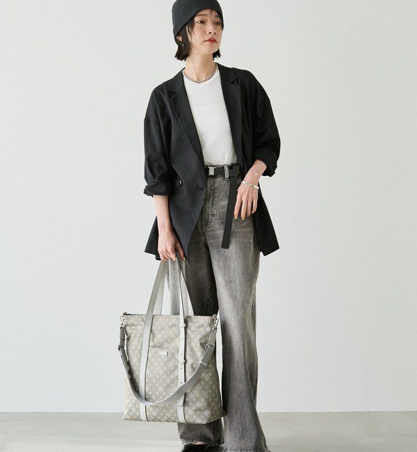  「アシンメトリーハンドルトートバッグ」|トートバッグ|