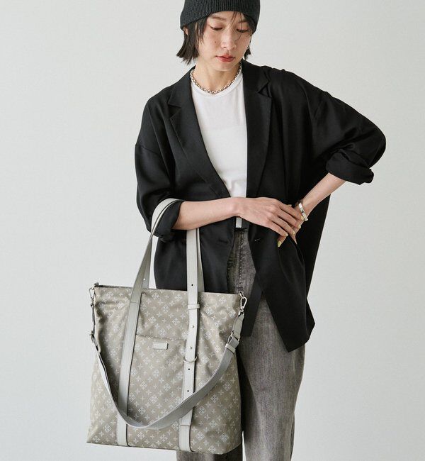  「アシンメトリーハンドルトートバッグ」|トートバッグ|