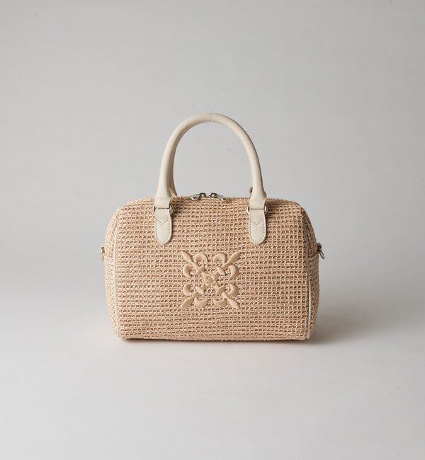  「ナイロンラフィアミニボストンバッグ」|ボストンバッグ|