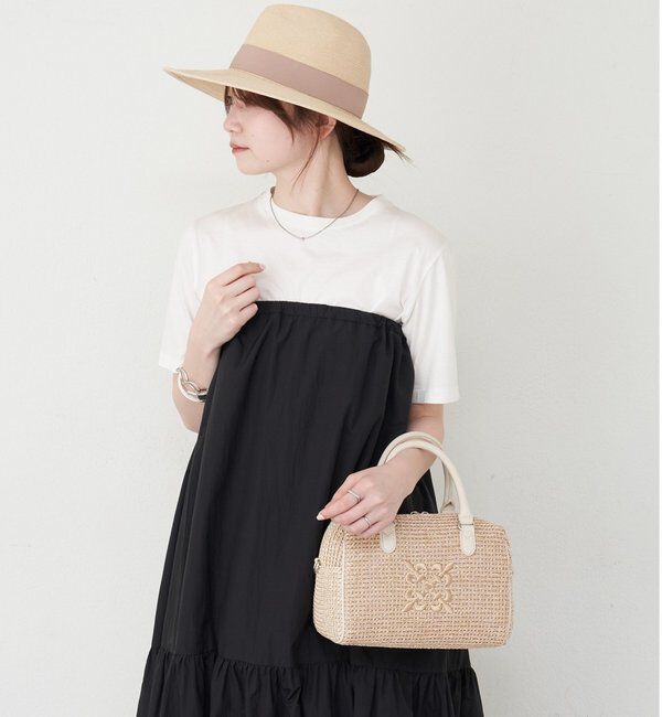  「ナイロンラフィアミニボストンバッグ」|ボストンバッグ|