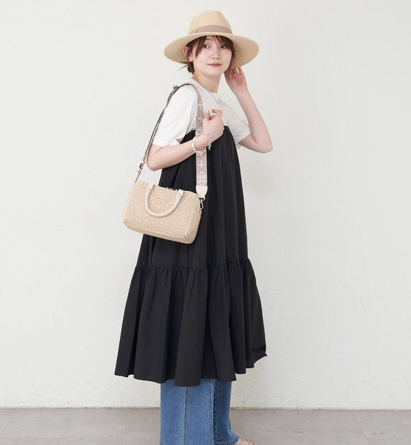  「ナイロンラフィアミニボストンバッグ」|ボストンバッグ|