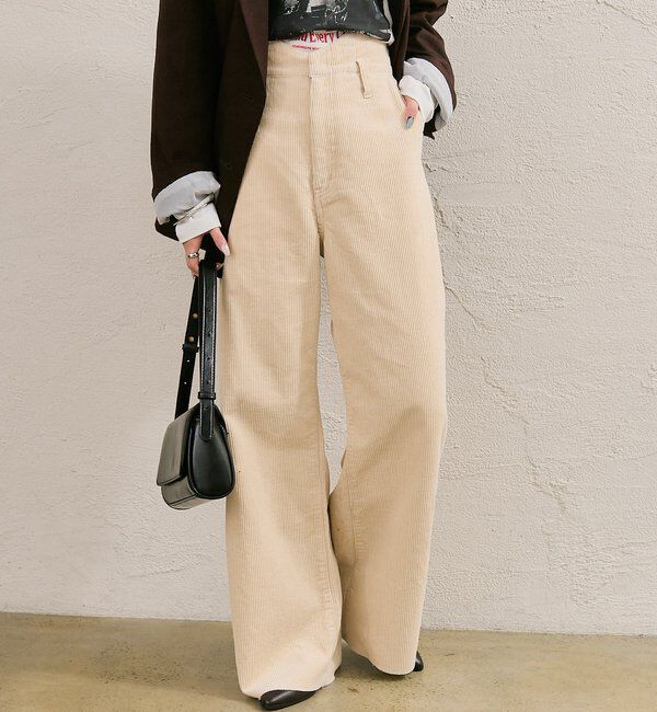  「コーデュロイ ウェーブパンツ」|チノ|