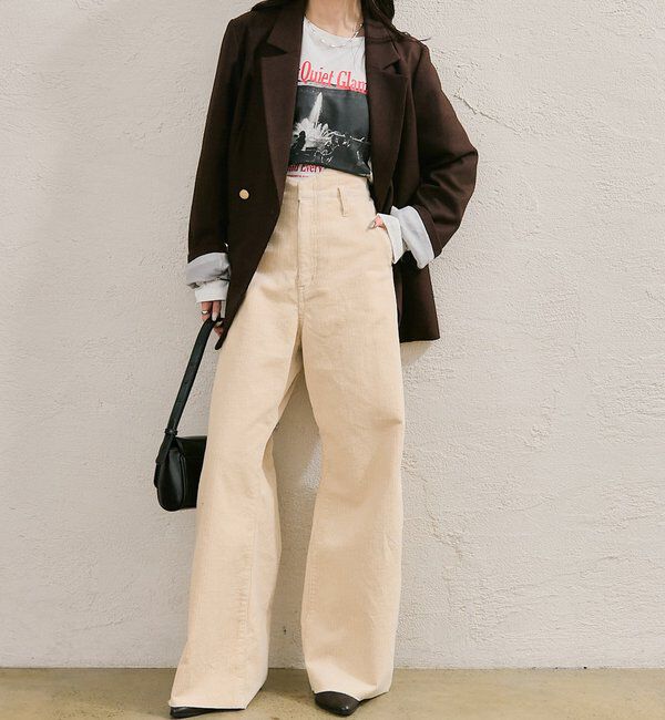  「コーデュロイ ウェーブパンツ」|チノ|