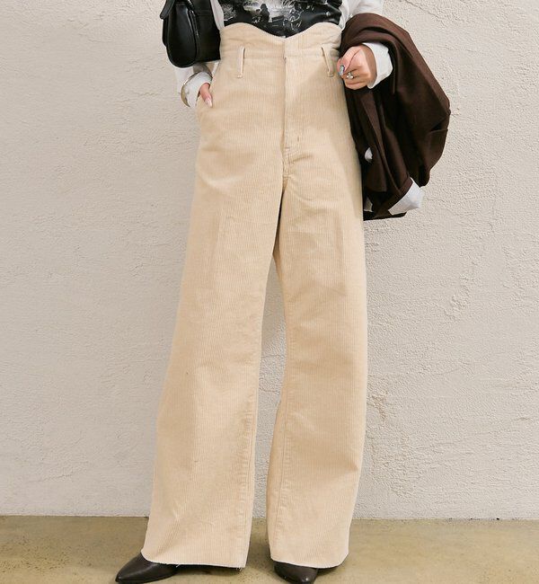  「コーデュロイ ウェーブパンツ」|チノ|