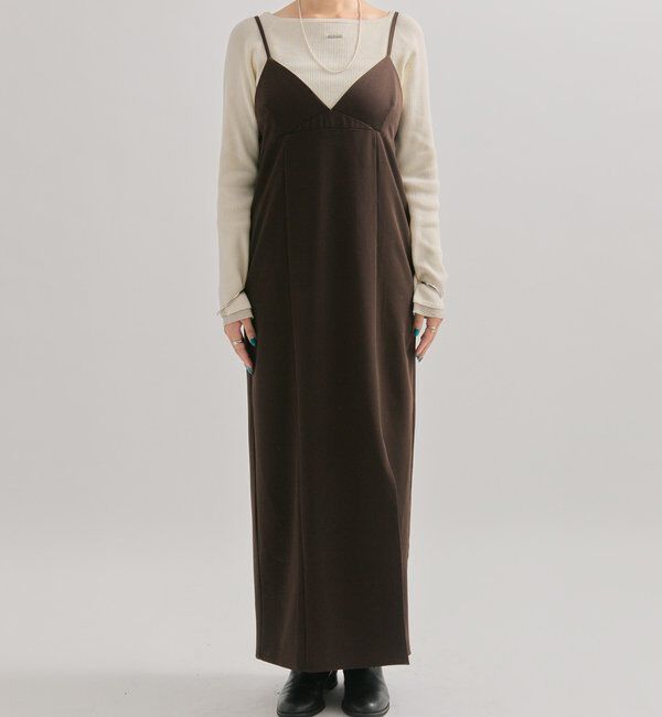  「ギャザービスチェSETワンピース」|ワンピース|