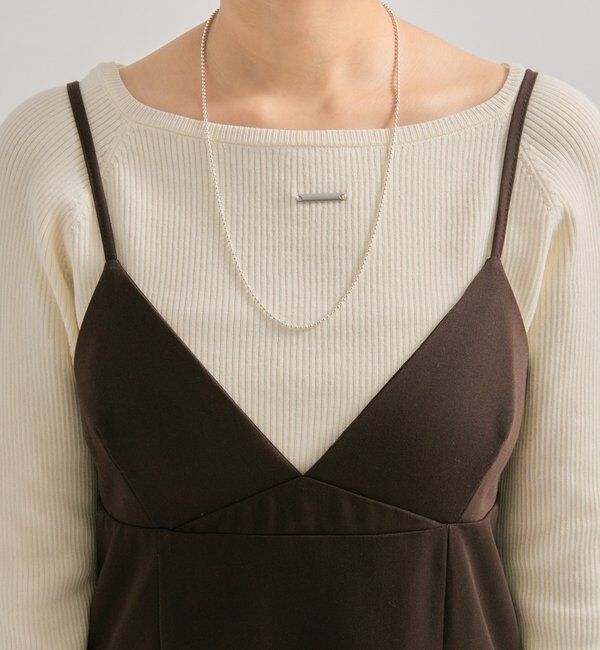  「ギャザービスチェSETワンピース」|ワンピース|