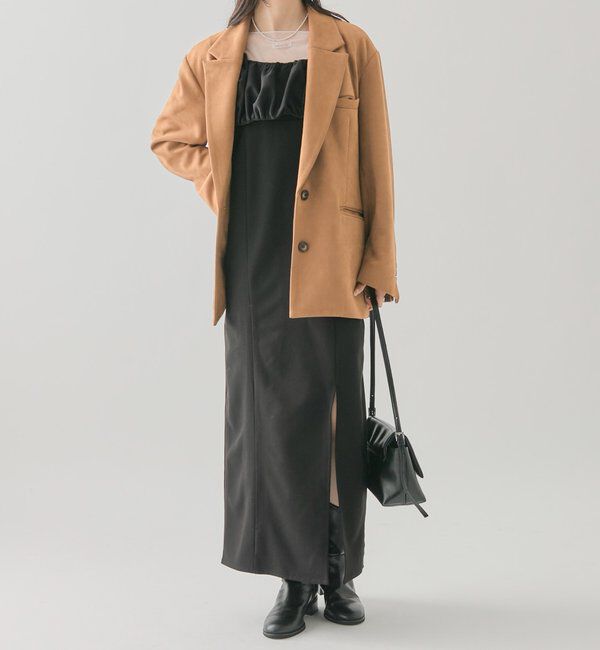  「ギャザービスチェSETワンピース」|ワンピース|