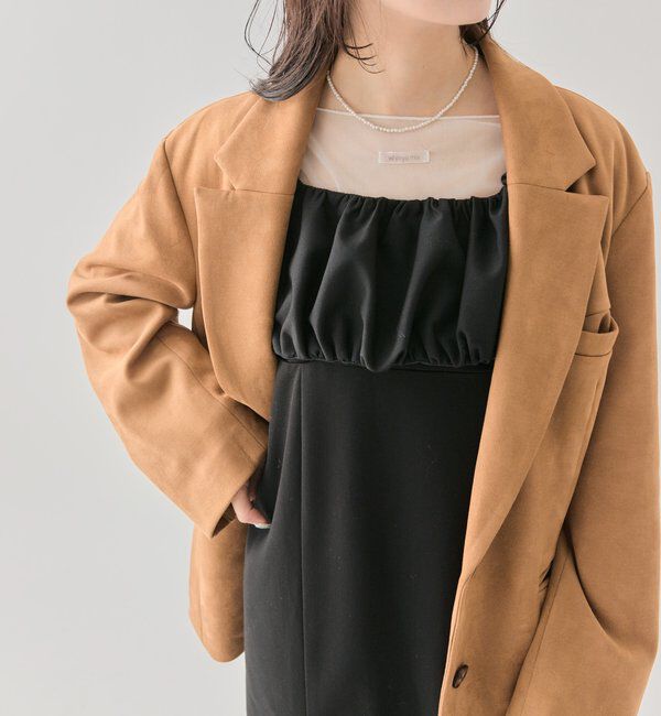  「ギャザービスチェSETワンピース」|ワンピース|