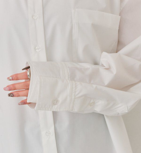  「ボタンレイヤードBIGシャツ」|シャツ・ブラウス|