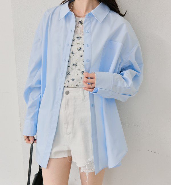  「ボタンレイヤードBIGシャツ」|シャツ・ブラウス|